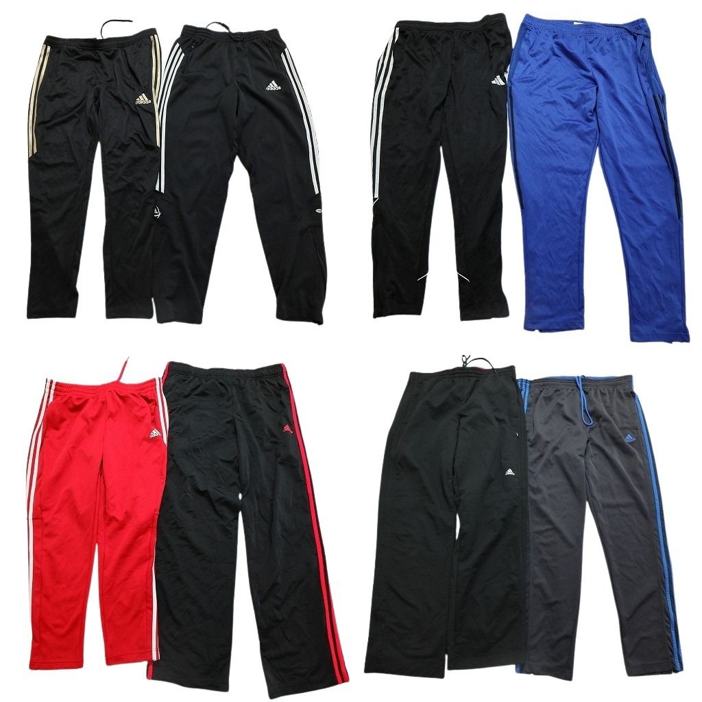 古着卸 まとめ売り アディダス adidas ジャージ パンツ 8枚セット メンズ XL トレーニングパンツ トラックパンツ 古着 NC0883