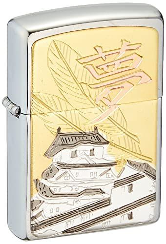 A130815 ZIPPO(ジッポー) オイルライター 彫金漢字 夢 63290