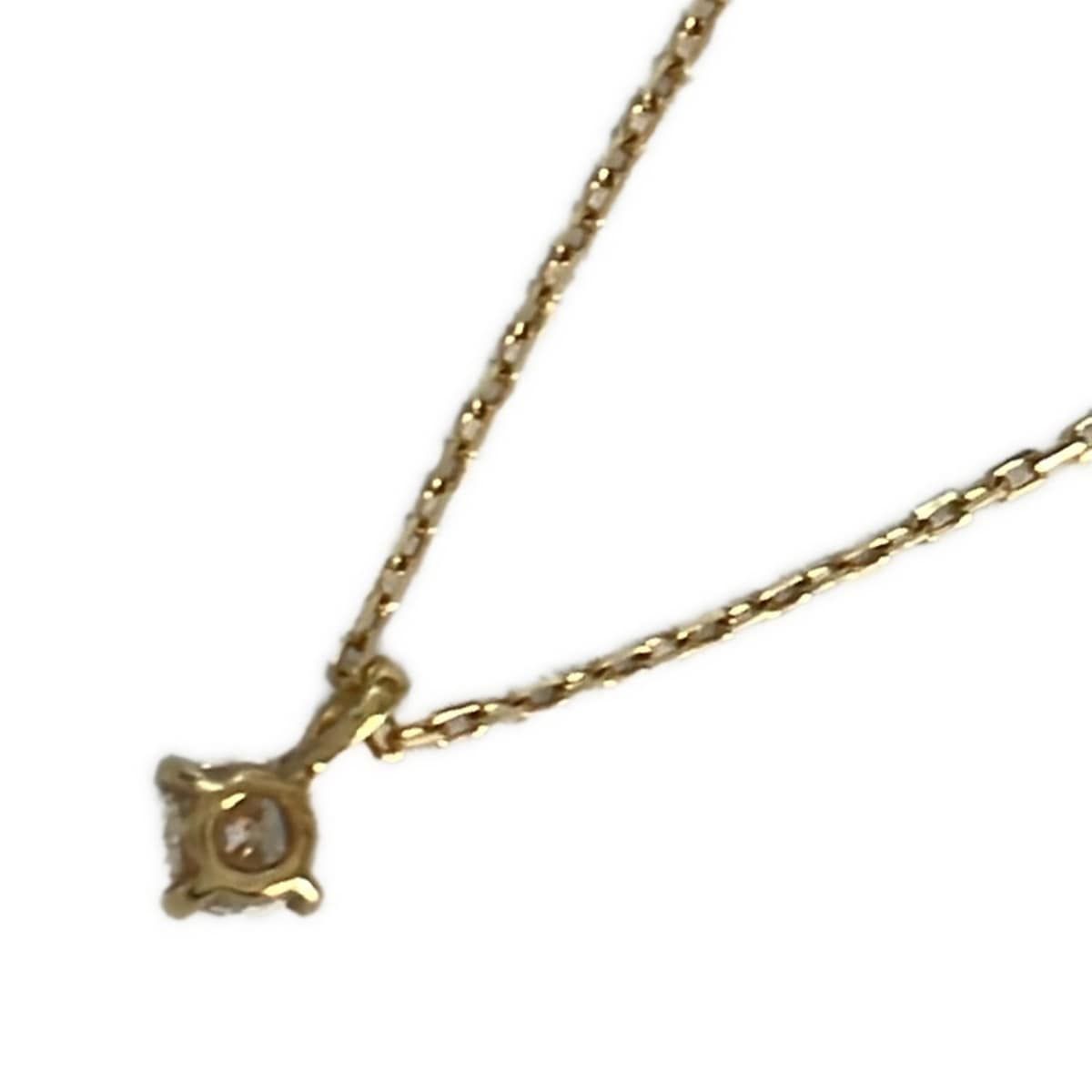 【美品】ete ダイヤモンドネックレス K18YG 0.06 ete ネックレス K18 ダイヤモンド ネックレス「ブライト