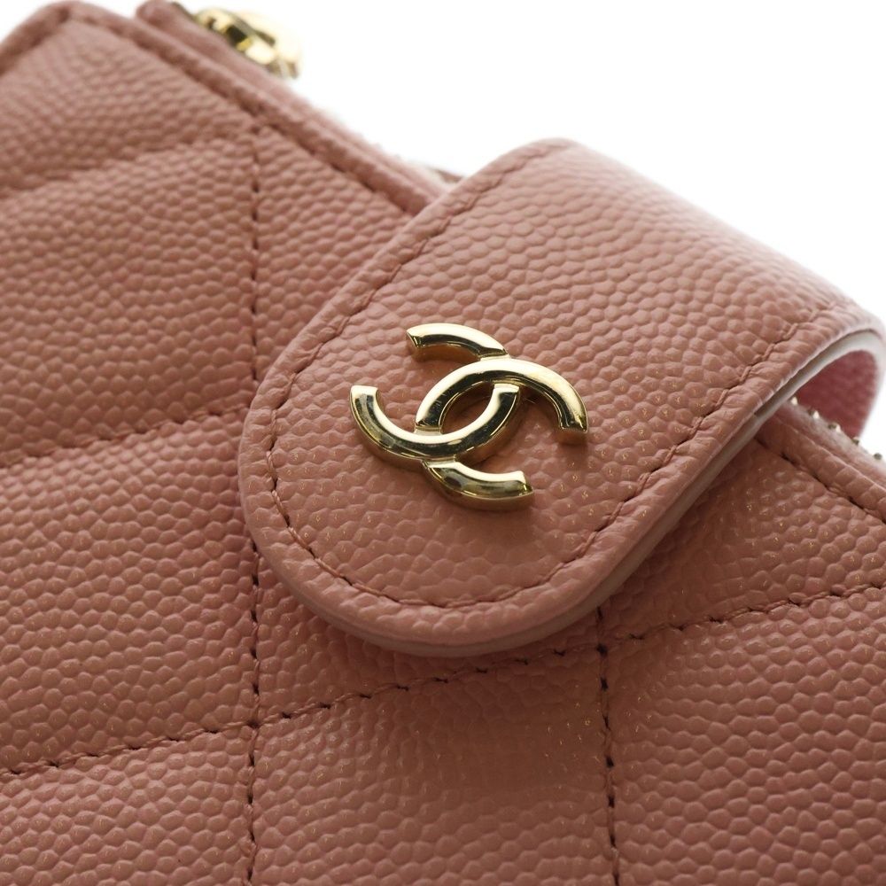 CHANEL (シャネル) マトラッセ クラシック ダブルジップ カードケース  