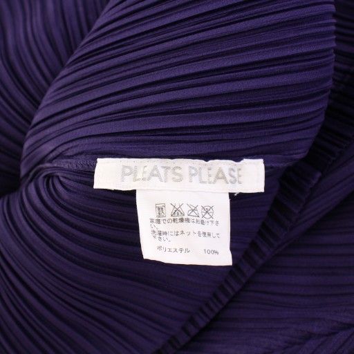 極美品✨PLEATS PLEASE プリーツ　ハイネック　パープル　サイズ3 極美品☆PLEATS PLEASE イッセイミヤケ ハイネック パープル 3
