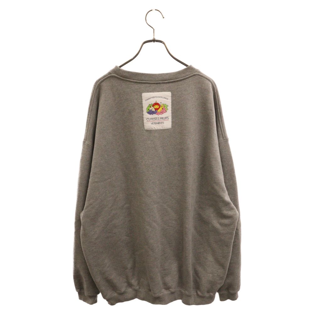 スウェット VETEMENTS / ヴェトモン：CUTEST OF THE FRUITS LOGO 