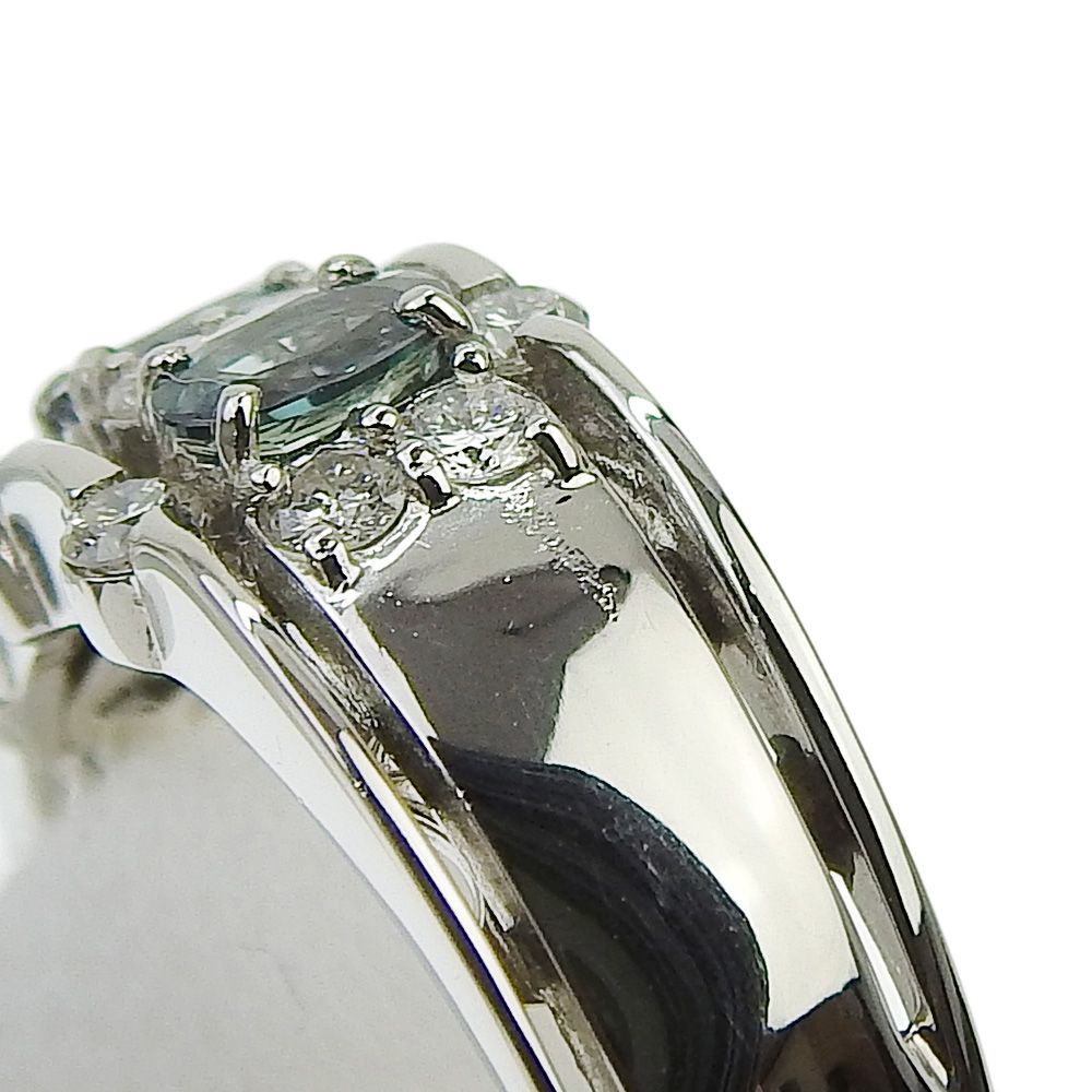 本物保証】 鑑付 新品同様 リング 約8.0g Pt900 アレキサンドライト 計  