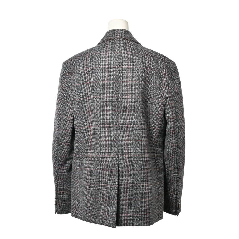 PLAN C イタリア製 ウール チェック 3B ジャケット