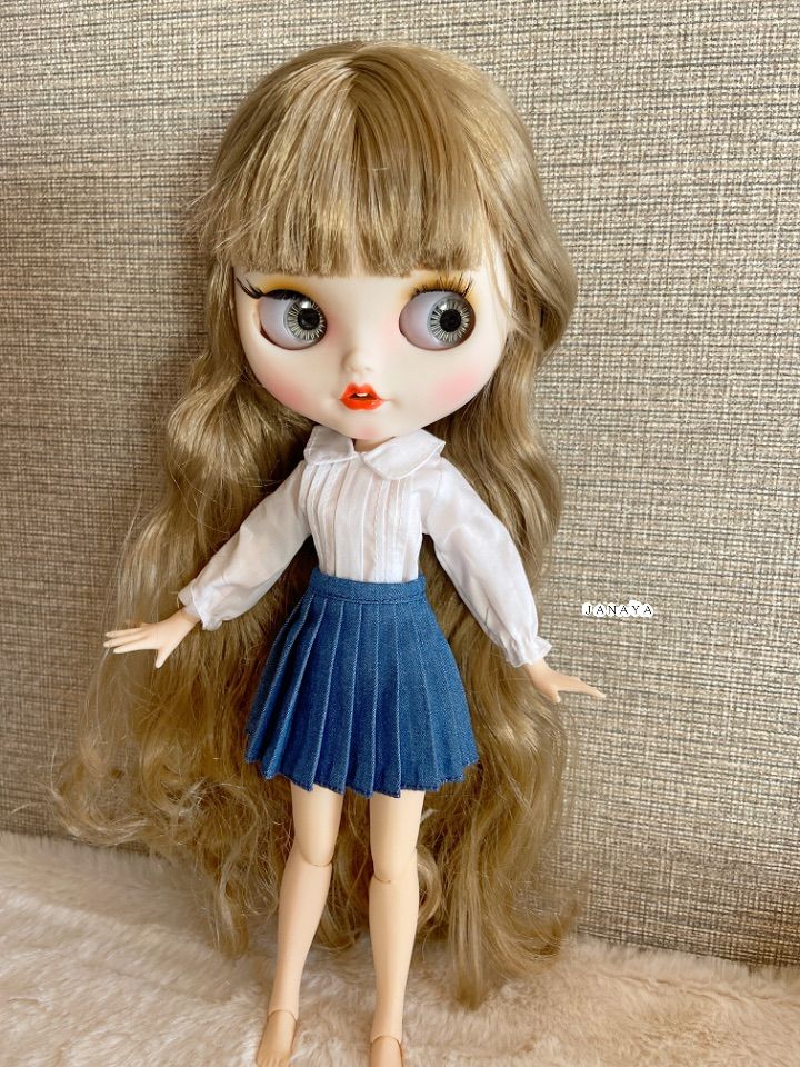 JANAYA ハンドメイド　blytheブライス服　プリーツスカート　翌日発送