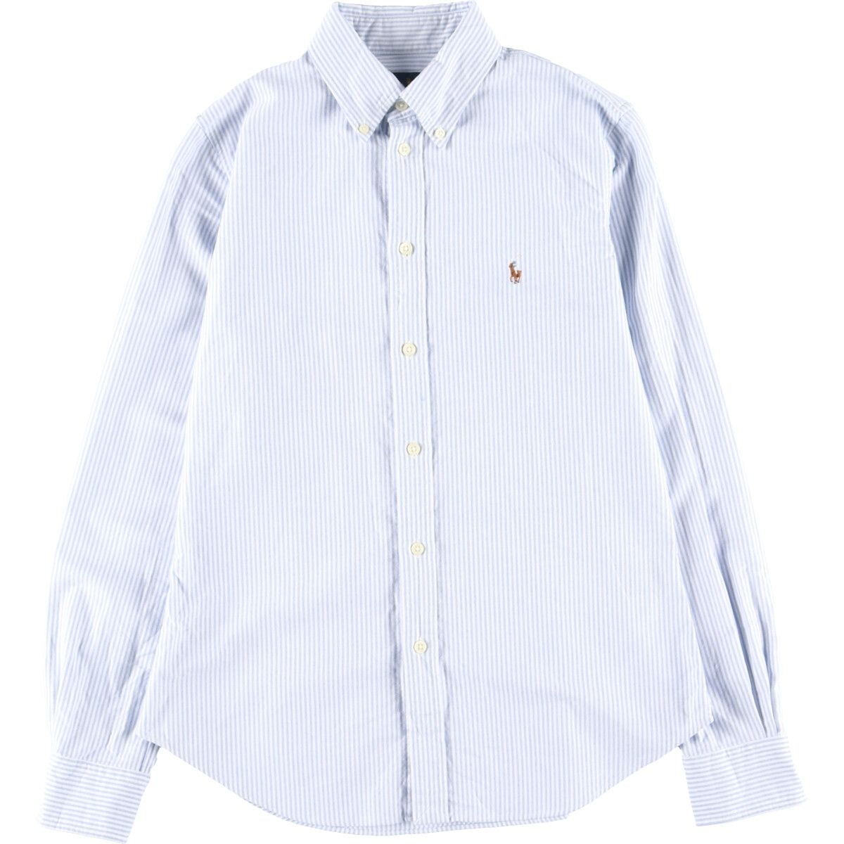 古着 ラルフローレン Ralph Lauren POLO RALPH LAUREN CUSTOM FIT オックスフォード 長袖 ボタンダウンストライプシャツ/eaa428671