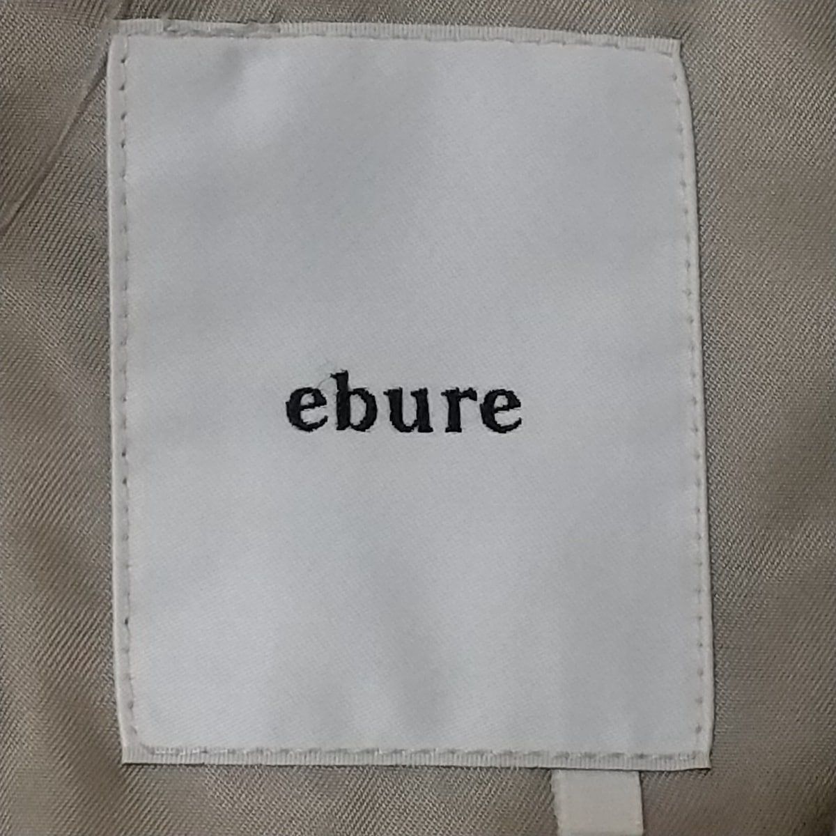 ebure(エブール) コート サイズ38 M レディース美品 アイボリー 長袖/冬