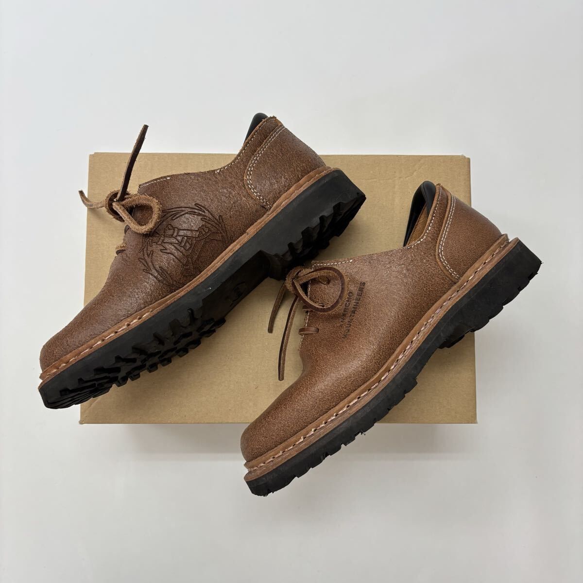 名作 MOUNTAIN RESEARCH マウンテンリサーチ Sett for 028 TREK WALKER トレック ウォーカー シューズ BROWN サイズ 25.5cm 710-0240