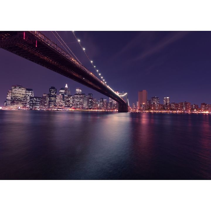 絵画風 壁紙ポスター (はがせるシール式) ブルックリン橋と