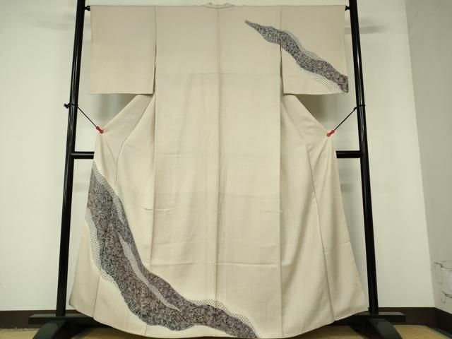 平和屋着物○訪問着 絞り 道長更紗花唐草文 暈し染め 正絹