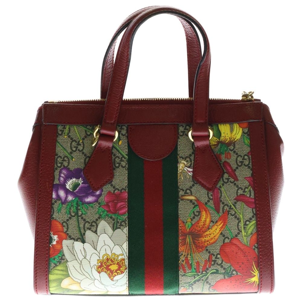 GUCCI (グッチ) GGフローラ スモールトートバッグ 2WAY