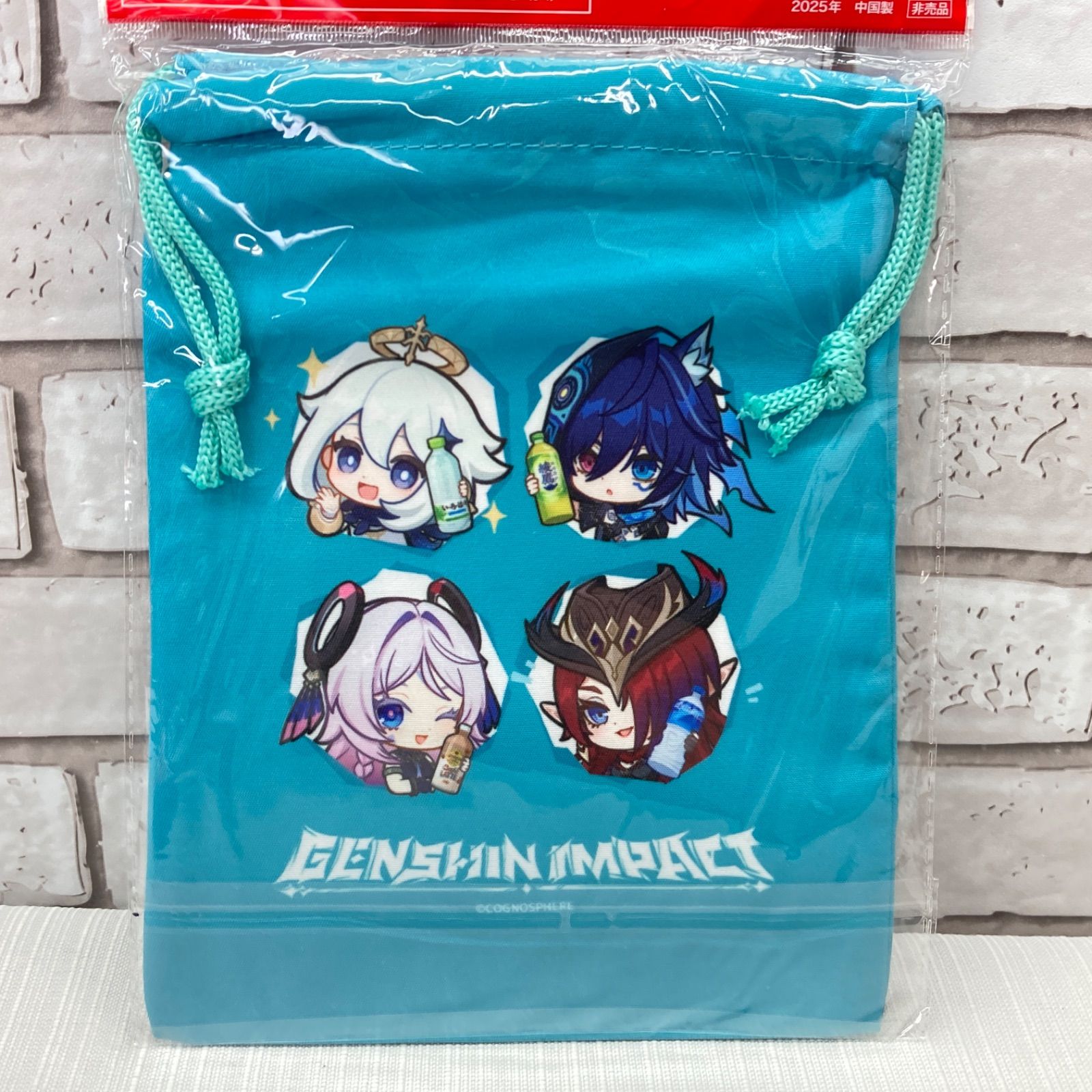 Coca-Cola うちわ 未開封 巾着ポーチ 未開封 プレゼント 未開封品 原神 Genshin Cocacola コカ・コーラ オリジナル巾着