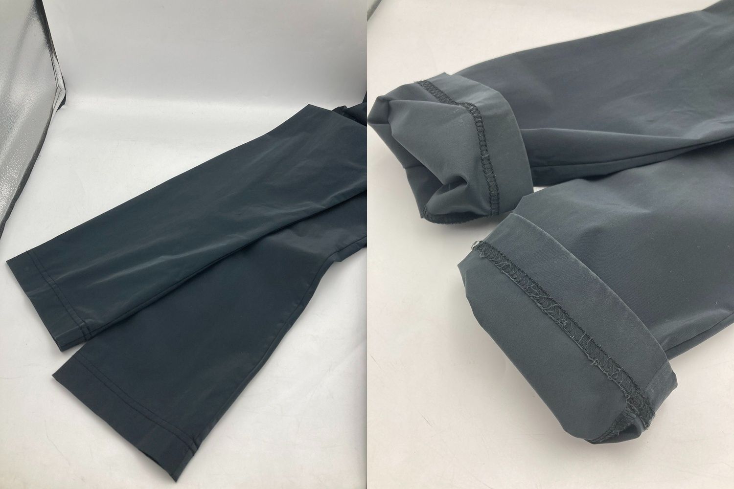 ISSEY MIYAKE イッセイミヤケ ナイロン Vネック ワンピース 長袖  