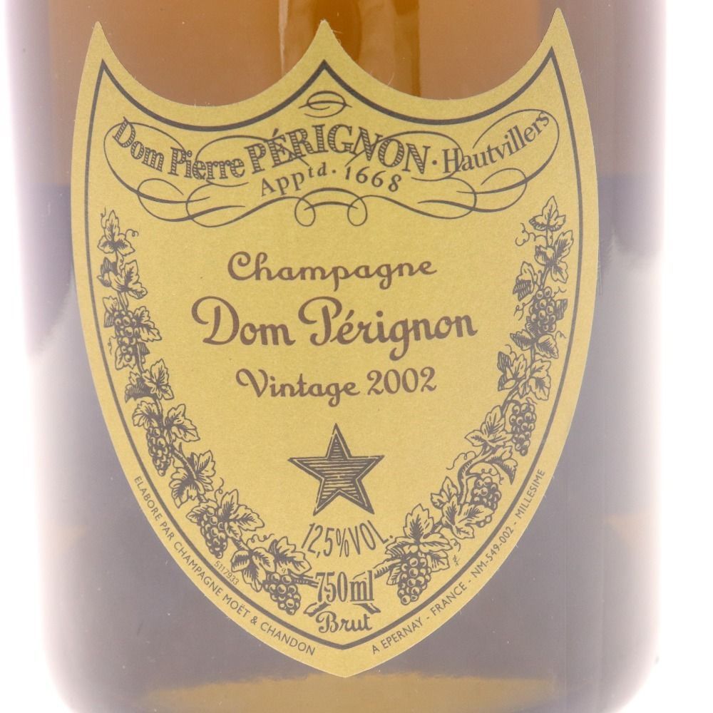 Dom Pérignon ドン・ペリニヨン シャンパン 2002年 未開封 □ 酒 Dom perignon Vintage 2002 ドンペリニヨン シャンパン