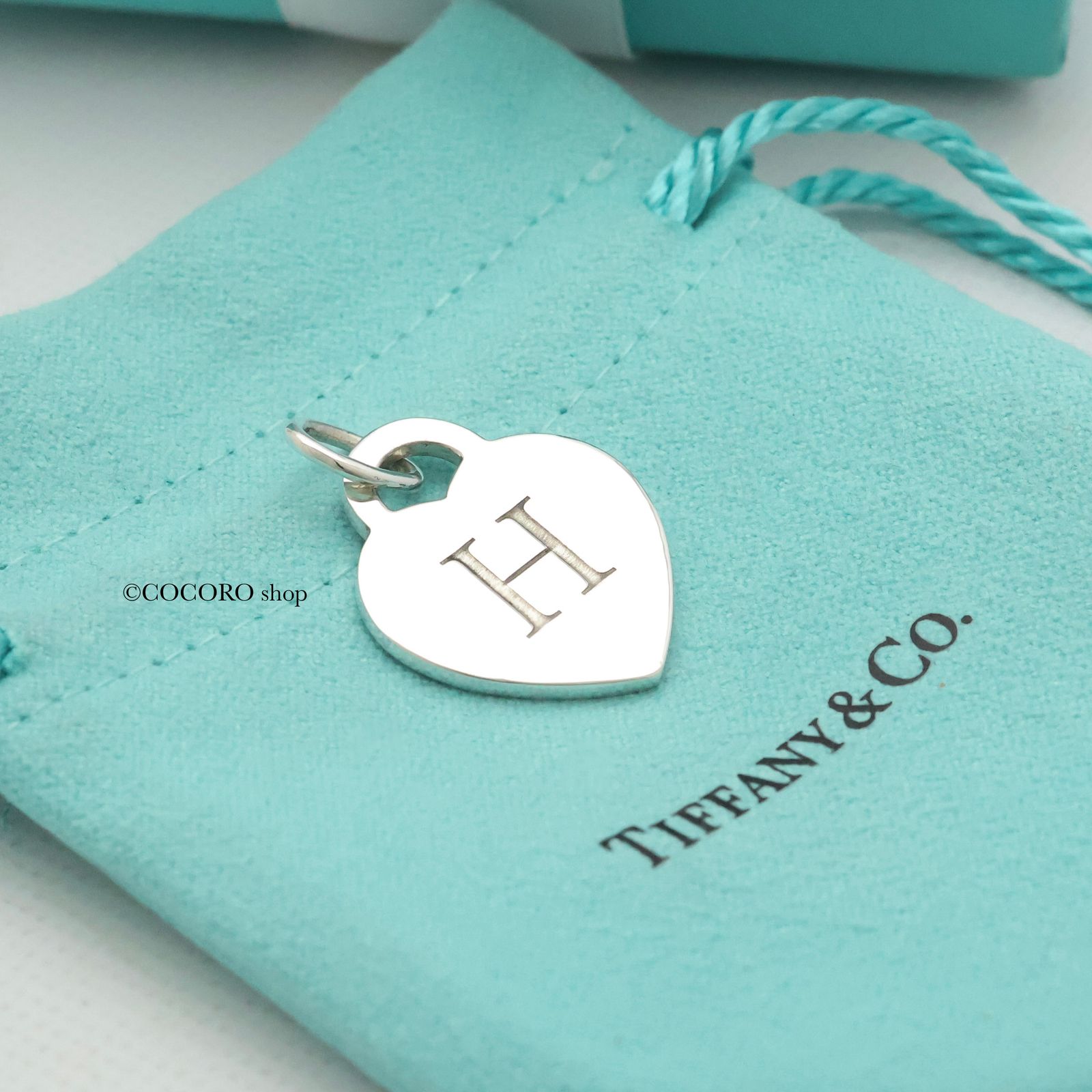 ティファニー　レター　H チャーム 美品】ティファニー TIFFANY&Co. レター H アルファベット イニシャル