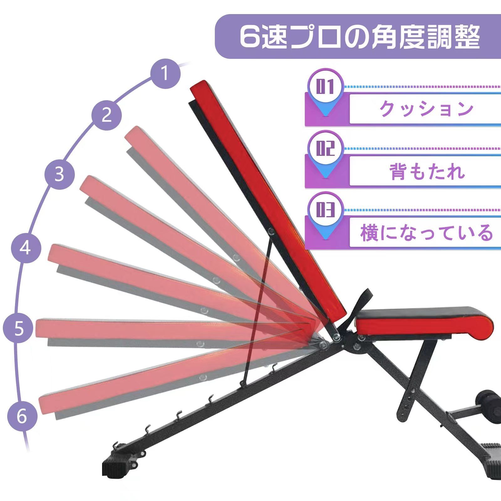 トレーニングベンチ フラットベンチ 耐荷重400KG - メルカリ