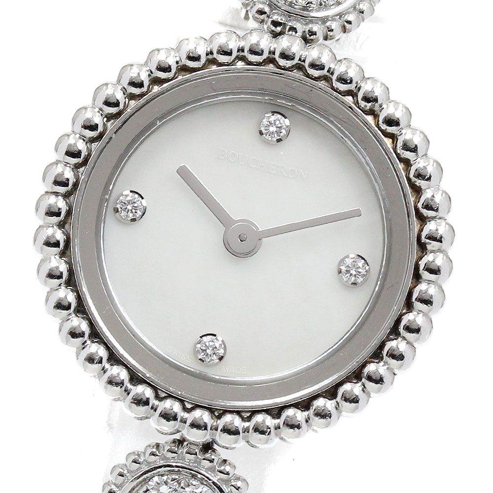 ブシュロン Boucheron WA015703 セルパンボエム シェル文字盤 4Pダイヤ  