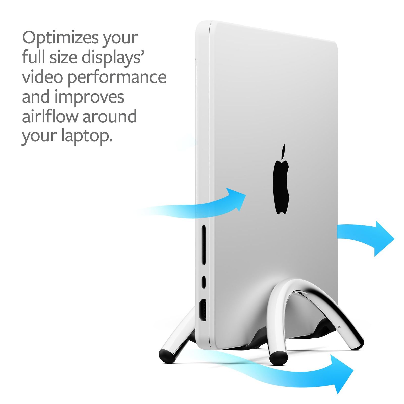Twelve South BookArc Flex 垂直ノートパソコンスタンド – 省スペースMacBookスタンド デスク用調節可能なノートパソコンホルダー モニターディスプレイ用シングルスロットノートパソコンド [ブラック] [BookArc Flex。]