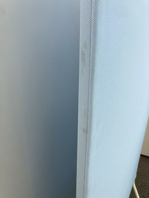 【人気新作】 幅1000 高さ1800 脚付パーテーション ブルー 間仕切り 衝立 ローパーテーション オフィス 軽量