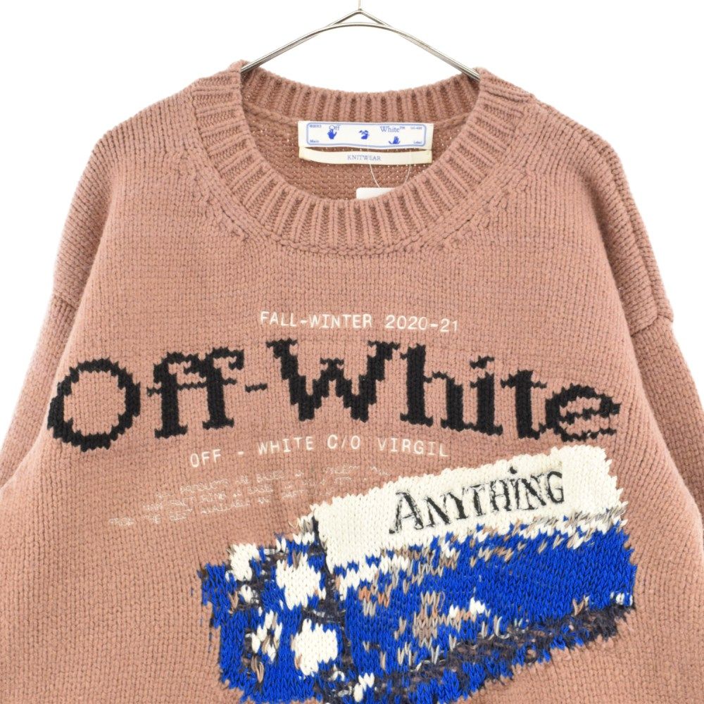 OFF-WHITE (オフホワイト) 20AW PASCAL MEDICINE KNIT パスカルメディスンニット 刺繍ニットプルオーバー セーター  OMHE054F20KNI001 - メルカリ