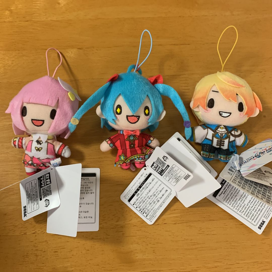新品未使用 タグ付き プロセカ モアプラスマスコット ワンダショ 3点 