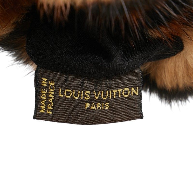 ルイ ヴィトン ミンク グローブ 手袋 402820 ブラウン ブラック カシミヤ レディース LOUIS VUITTON【228-69123】 -  メルカリ