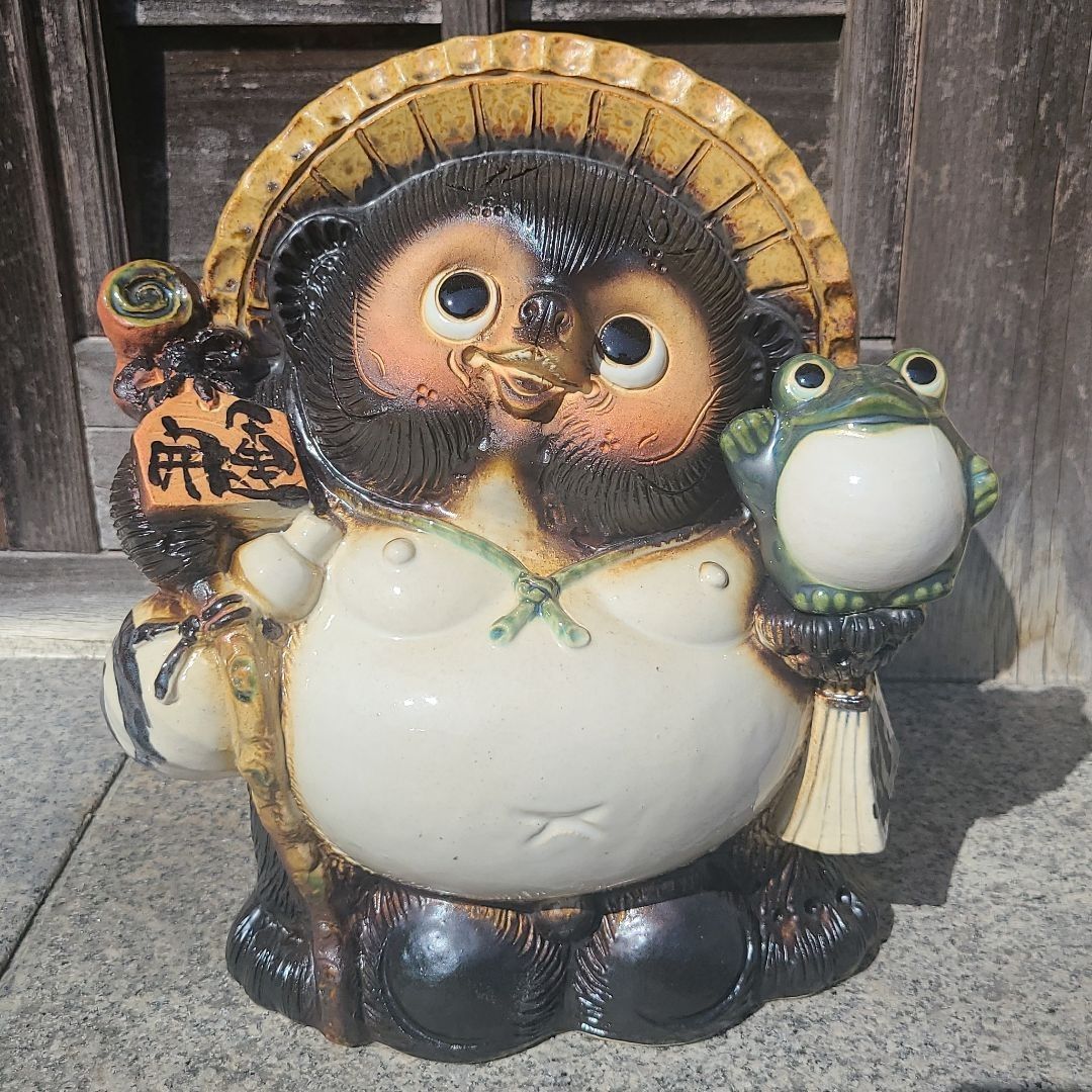 チョー縁起物❗信楽焼開運狸  高さ６５cm チョー縁起物❗信楽焼開運狸 高さ65cm