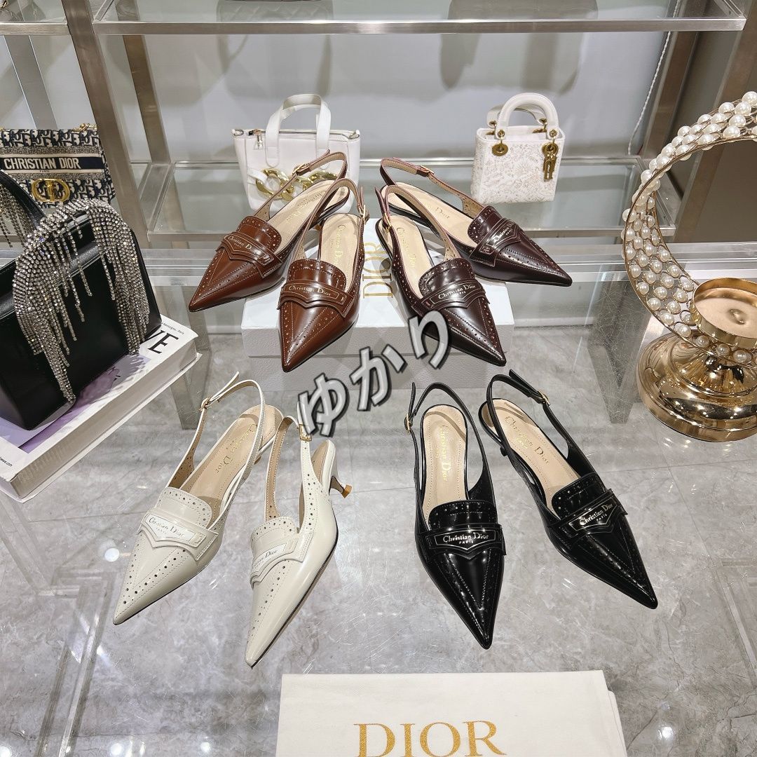 Christian Dior ディオール ディオール 新作ポインテッドトゥミュール婦人靴 - メルカリ