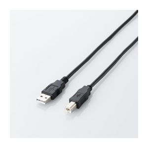 まとめ エレコム エコUSB2.0ケーブル A-Bタイプ U2C-JB10BK ×10セット