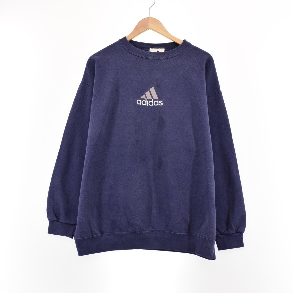 古着 90年代 アディダス adidas ロゴスウェット トレーナー USA製 