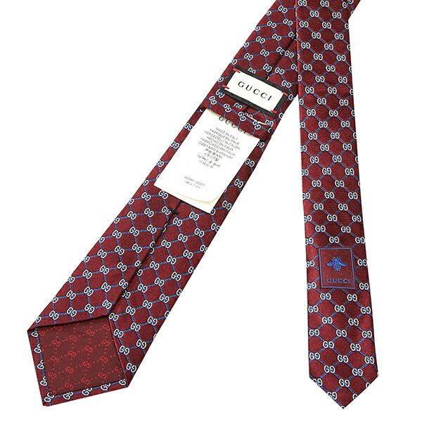 新品 グッチ GUCCI ネクタイ GGランバス ボルドー - メルカリ 