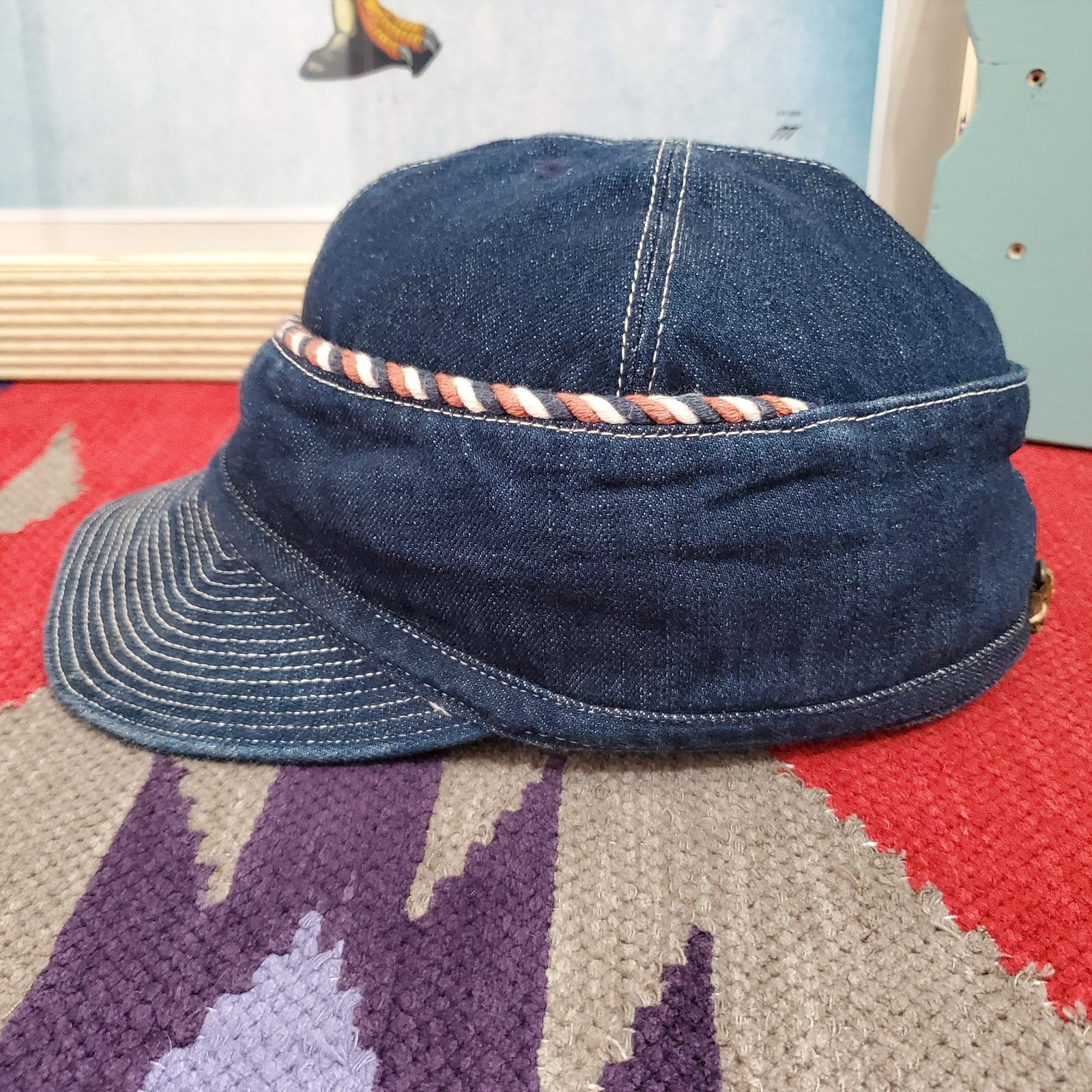 KAPITAL キャピタル 老人と海 キャップ イカリ　刺繍 KAPITAL キャピタル 老人と海 キャップ イカリ 刺繍