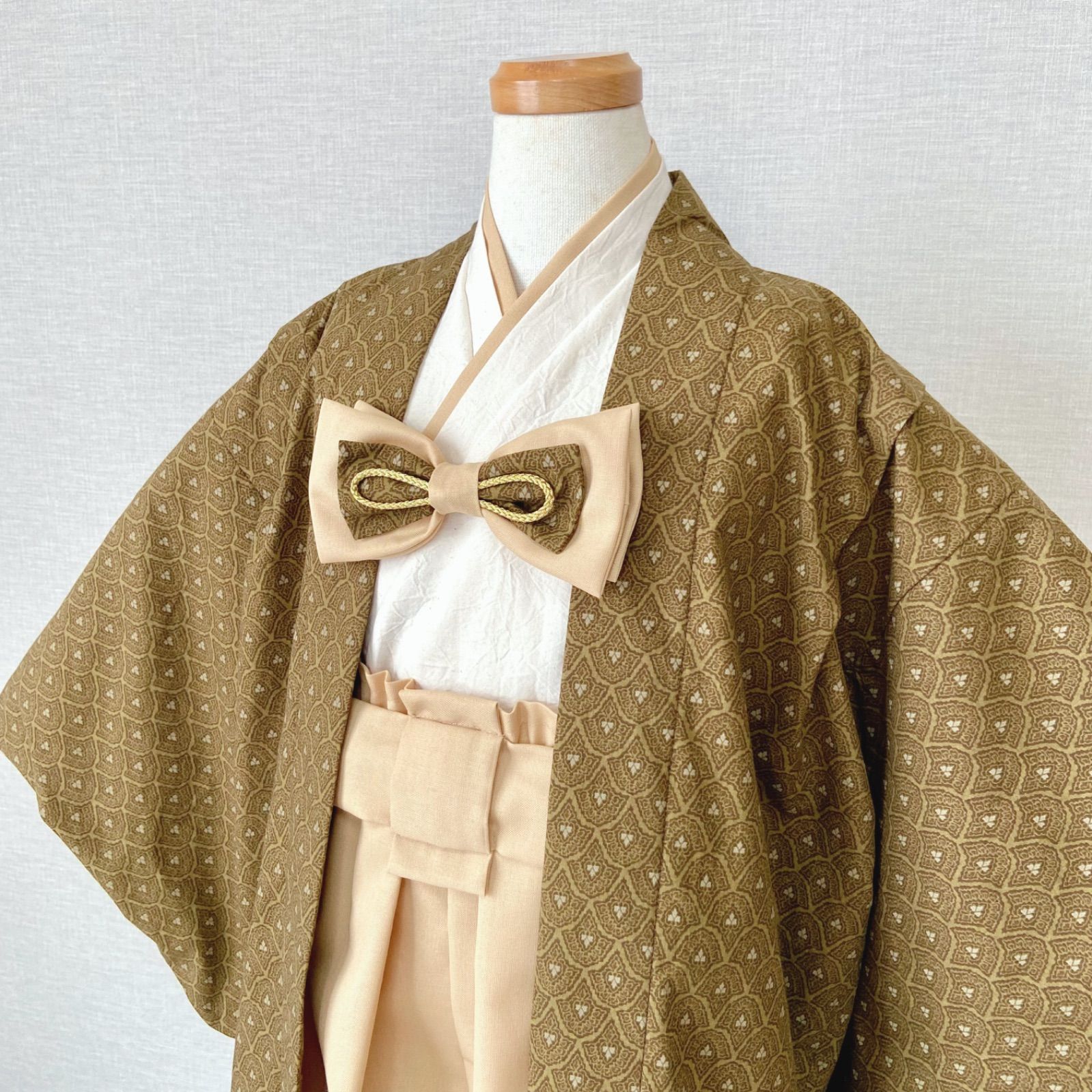 5歳 羽織袴セット 七五三 男の子 ❤️ハンドメイドベビー袴
