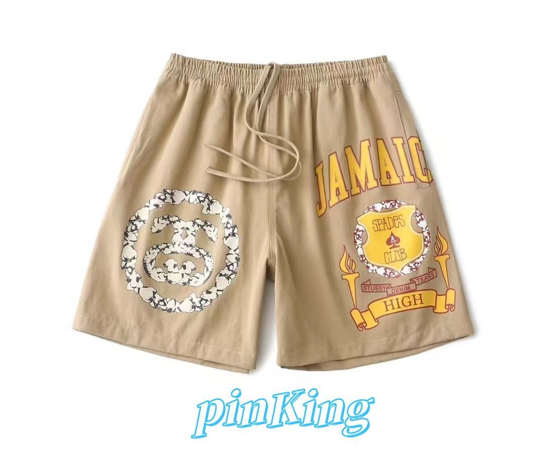 Stussy x Denim Tears Gym Short Khaki スタッシー ジャマイカ ハイ カーキ ショーツ