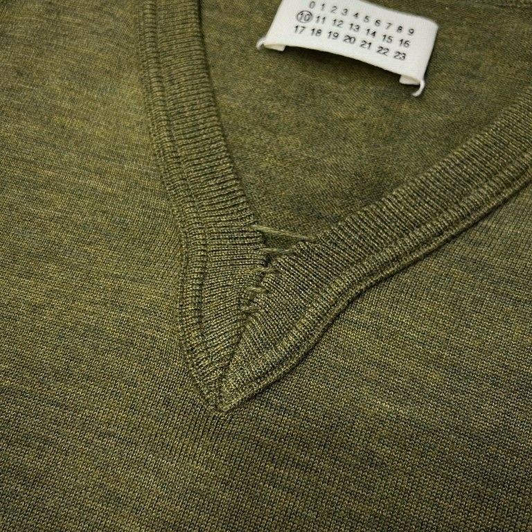 Maison Martin Margiela 10 06AW ステッチ留めウールVネック