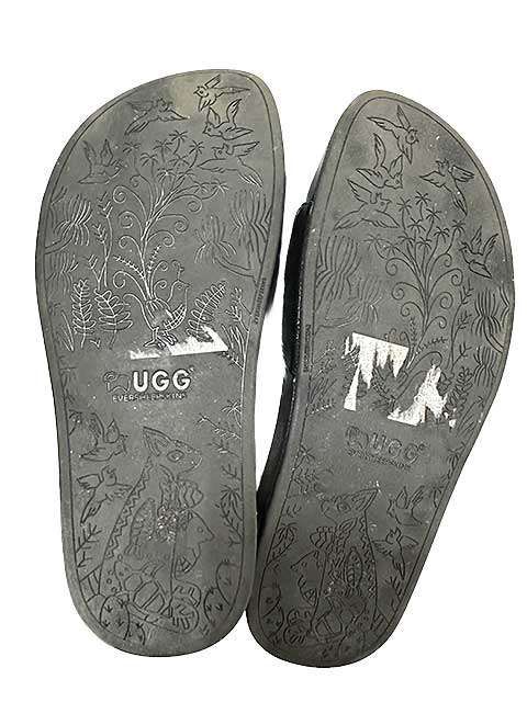 UGG アグ 靴 サンダル レディース Ever Dorris ファーサンダル ライトグリーン 37 JPサイズ23cm相当＿S28＿s-1301-r28＿セルモアから WWW_MORNINGWALKER_COM