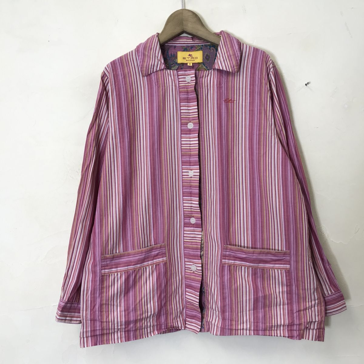 M489-D-S◇old◇ ETRO エトロ パジャマシャツ ボックス