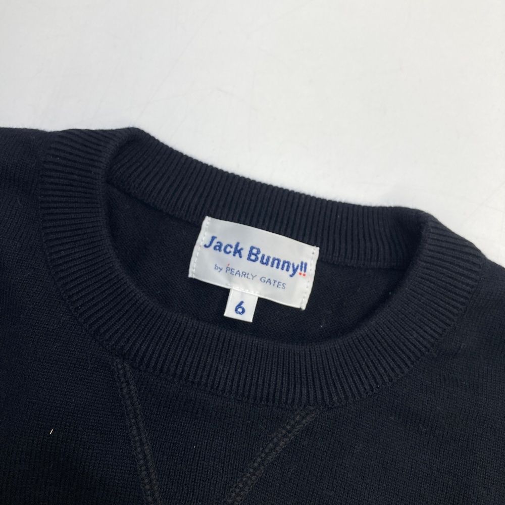 Jack Bunny ブラック セーター サイズ6 サイズ：6 JACK BUNNY ジャックバニー ニットセーター ブラック系