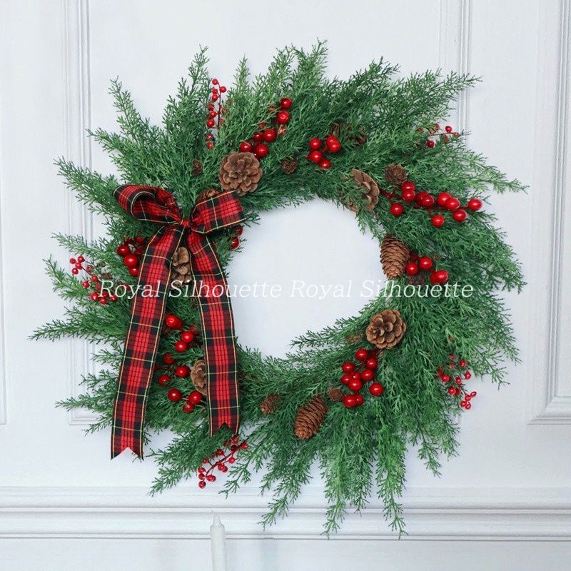 リース フラワー 花 インテリア 壁掛け クリスマス ホリデー 松ぼっくり ウェディング ガーデン ガーデン挙式 前撮り 花嫁 造花 結婚式 前撮り お洒落 二次会 披露宴 海外挙式 フェイクフラワー 豪華 ガーリー 装飾品 冬