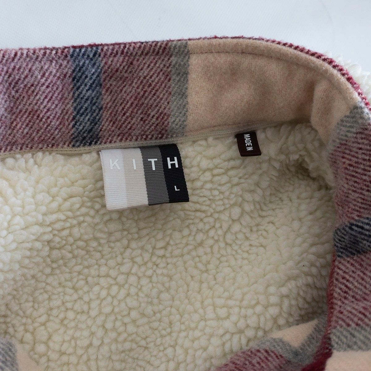 【新品タグ付き】定価30,250円　KITH キス　コーデュロイ ボアブルゾン 極美品】KITH【コーデュロイ ボアジャケット】L キス 25050814