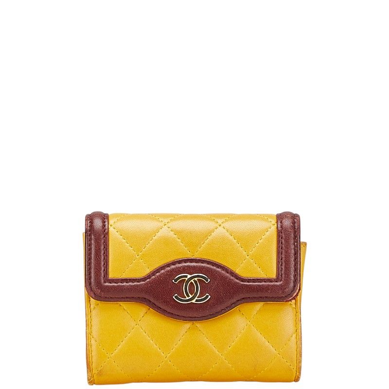 CHANEL シャネル フラグメントケース カードケース イエロー