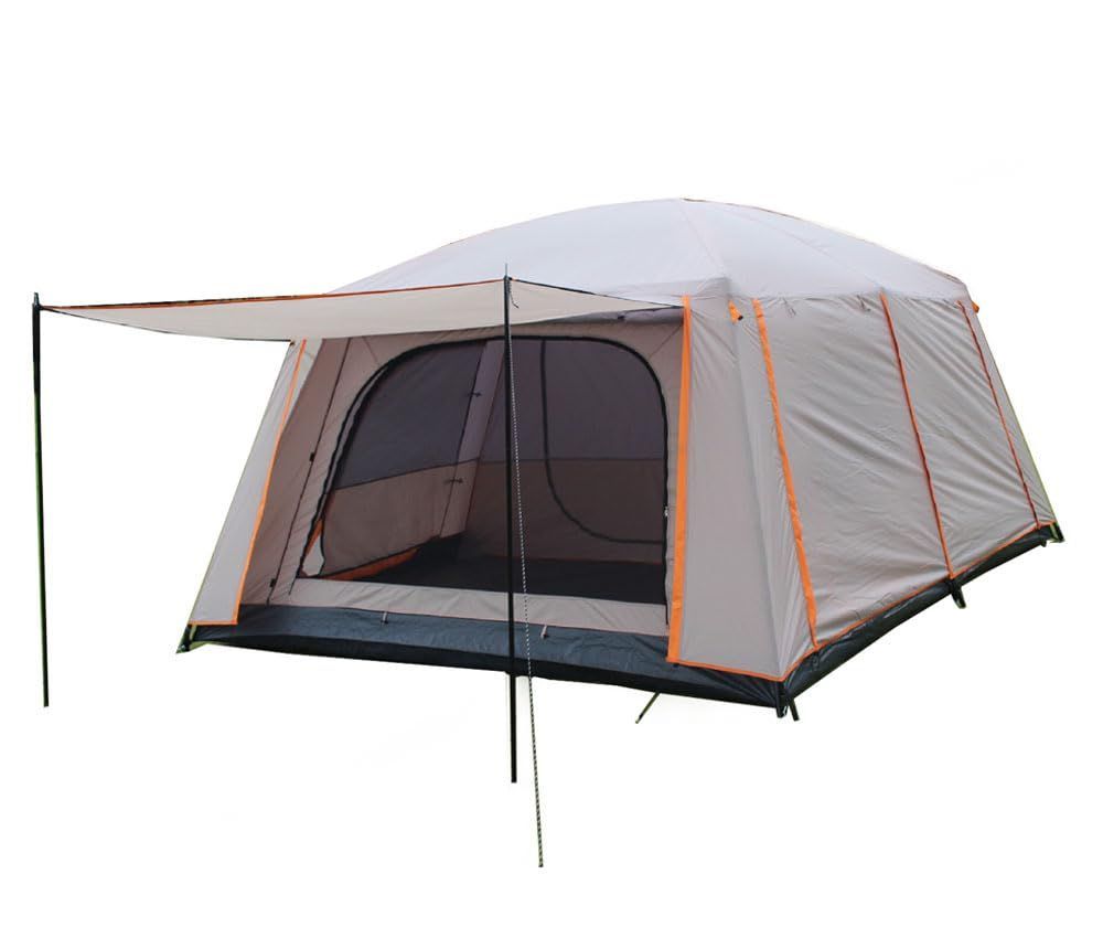 在庫処分 Fengzel Outdoor リビング ２ルーム付き 4-6人|8-12人用 快適な居心地 防雨 日よけ 家族連れ 友達多人用 二重構造 前室付き アウトドア キャンプ フルクローズ 大型 キャノピーテント