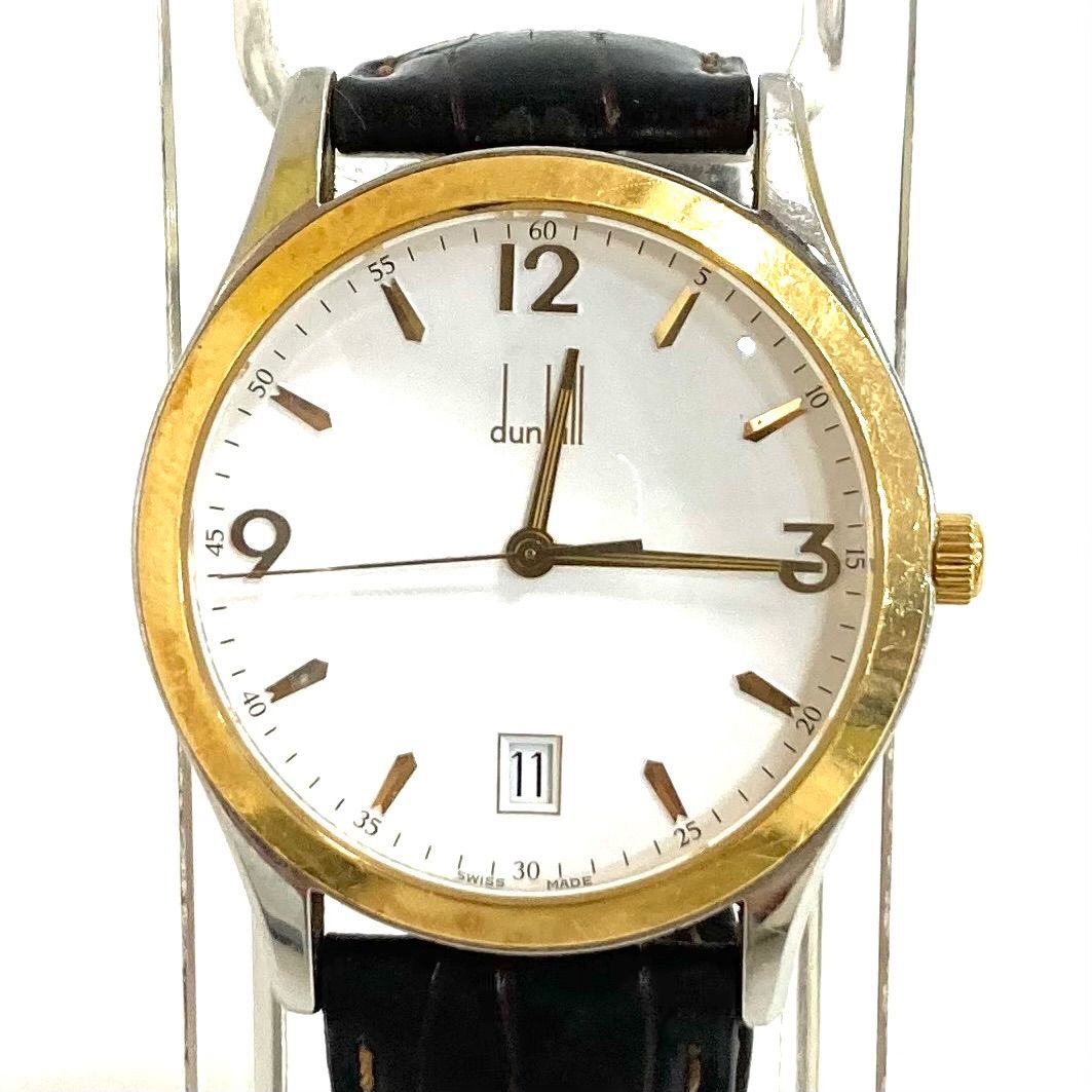dunhill》ダンヒル 8003 シティスケープ 稼働 腕時計 ゴールド