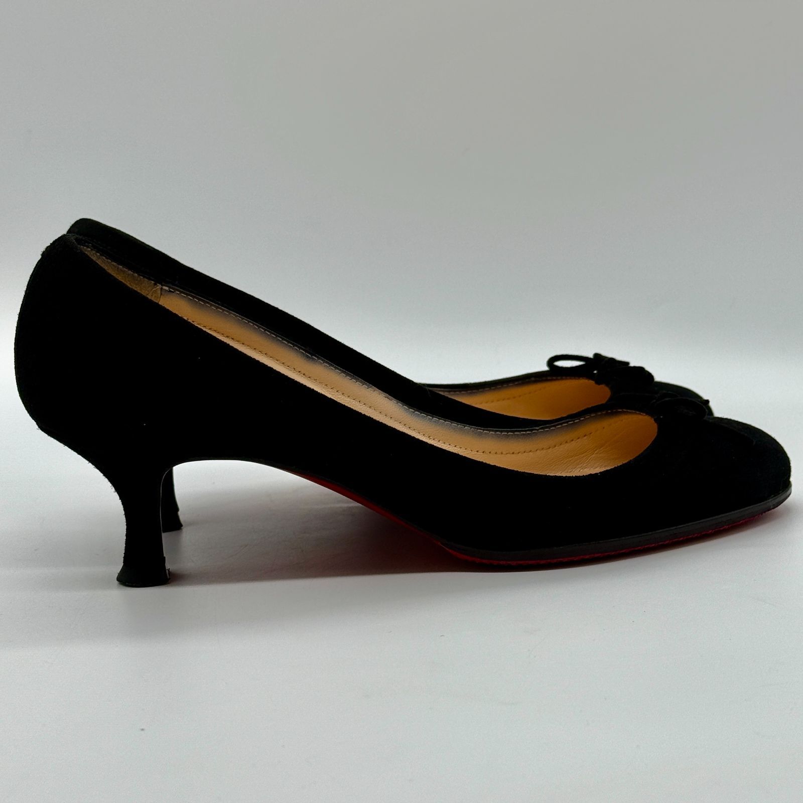 美品】クリスチャンルブタン Christian louboutin ローヒール バレエ