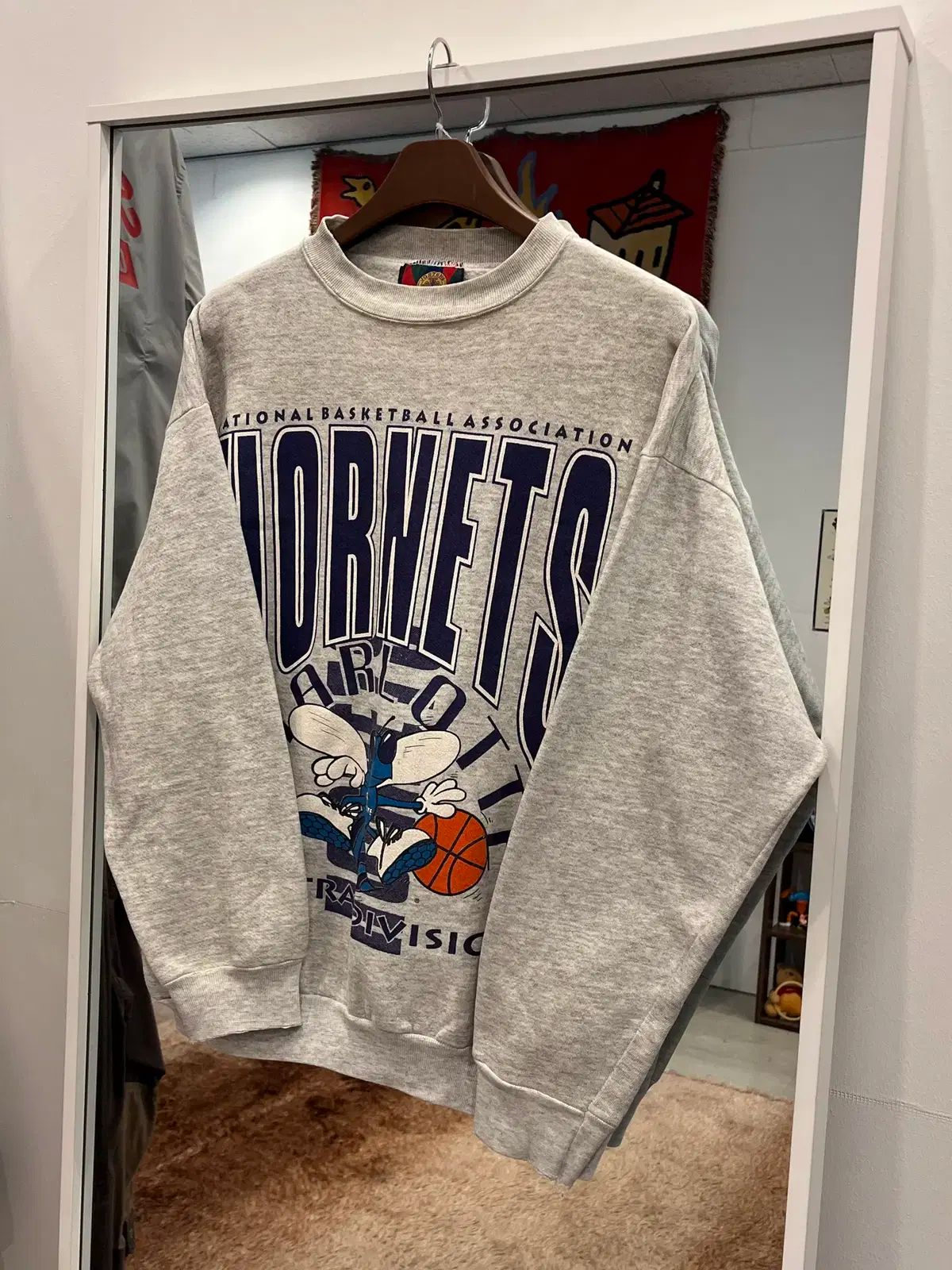 90s Jostens NBA シャーロット ホーネッツ スウェットシャツ made USA