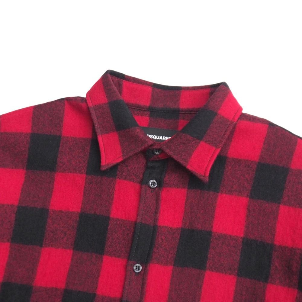 新品 DSQUARED2 ディースクエアード タータンチェック 長袖 シャツ M ディースクエアード メンズ シャツ DSQUARED2 ブランド 長袖
