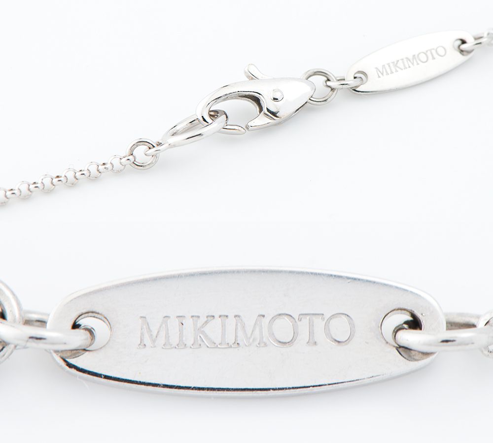 全国宅配無料 断捨離❣️MIKIMOTO❣️❣️ミキモト ダイヤ入りホワイト