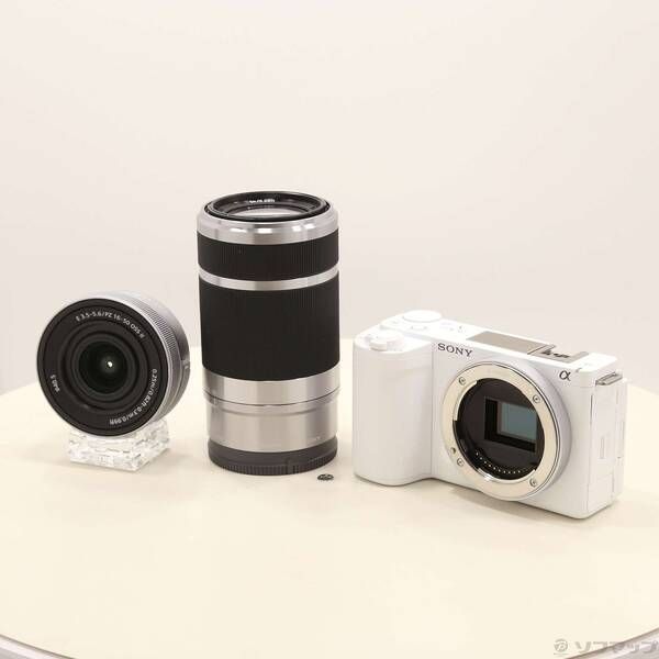 中古品〕 VLOGCAM ZV-E10 II ダブルズームレンズキット ホワイト