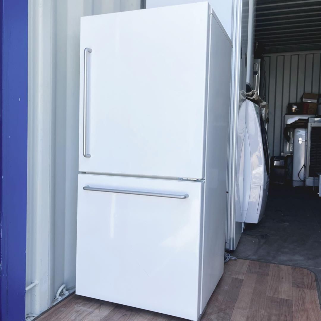 ホワイトインテリアレトロ風おしゃれデザイン冷蔵庫 洗濯機