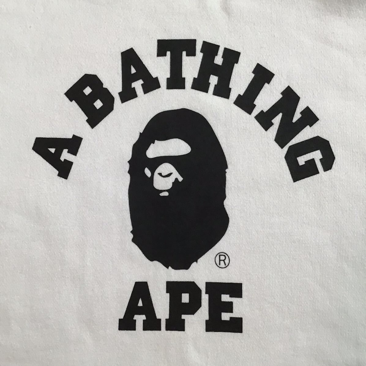 カレッジロゴ プルオーバー パーカー Lサイズ a bathing ape BAPE